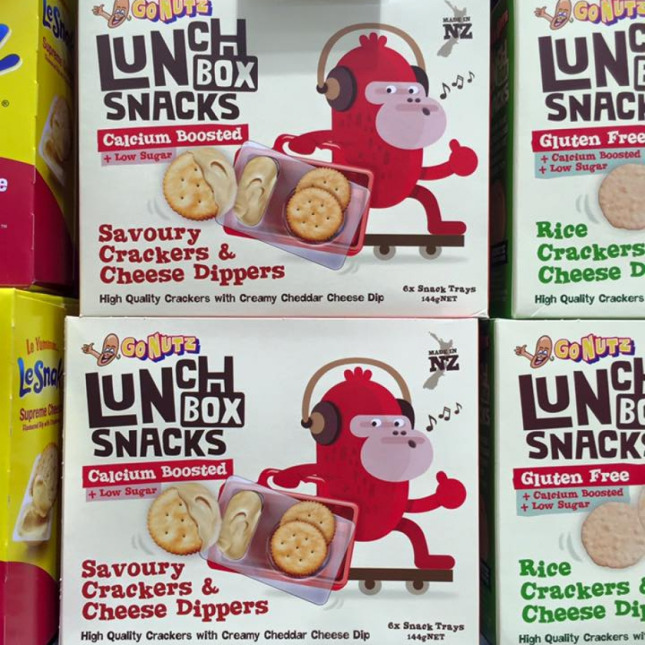 Onfire Design Go Nutz Lunch Box Snacks Packaging Design